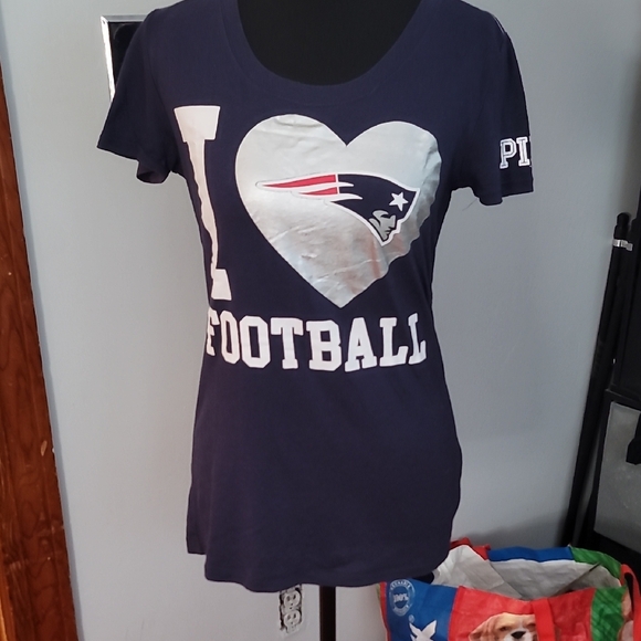 PINK Victoria's Secret Tops - PINK Victoria's Secret Navy Tee